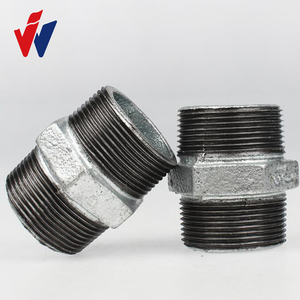 Figura No. Conexión Hexagonal de 280 mm, Galvanizada al Horno, Lisa, de Hierro Maleable de Baja Presión, con Roscas BS - Product Image 1