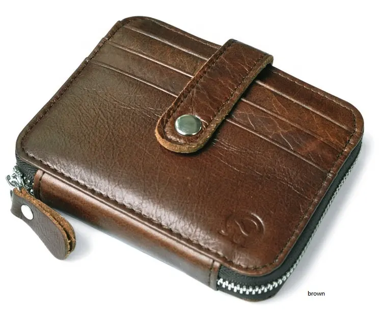 Dünne Brieftasche Vintage Brieftasche Männer Geld Clips Echtem Leder Klemme für Geld Halter Kreditkarte Fall Bargeld Clip 12 Karte tasche