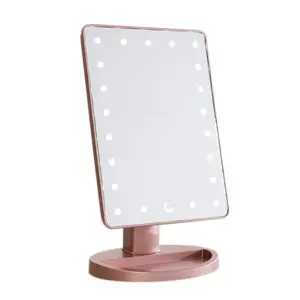 16 LED de espejo con luces bandeja Hollywood detrás del escenario portátil mesa de espejo de vanidad