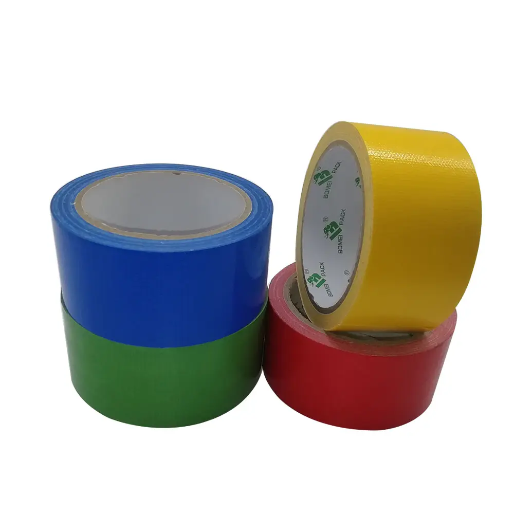 High Quality Easy Tear Colored PE Cloth Duct Rubber Adhesive Tape for Repairing