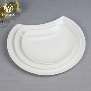 Vajilla <span class=keywords><strong>de</strong></span> porcelana apta para lavavajillas, platos <span class=keywords><strong>de</strong></span> forma única <span class=keywords><strong>de</strong></span> media luna - Product Image 3