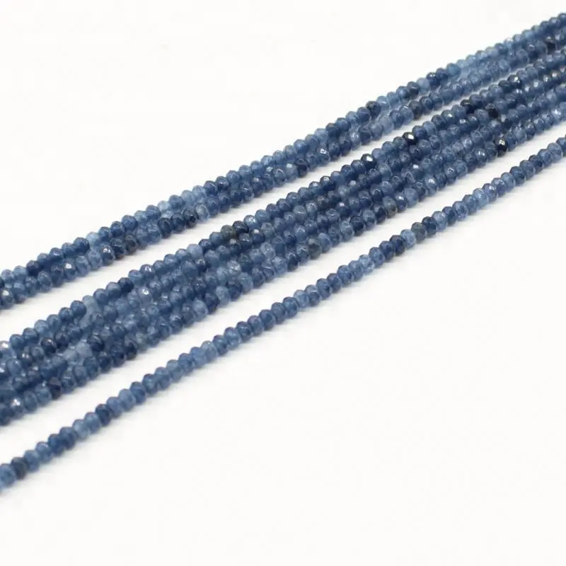 2*3mm Blue Sapphire Strand Bead Manufacture & Supply Wholesale