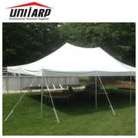 Bâches de tente imperméables en tissu PVC enduit blanc 750 g/m² 850 g/m² 900 g/m² occultant