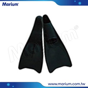 Snorkeling Diving Equipment Quick Draining Long Blade Rubber Fins - Product Image 4