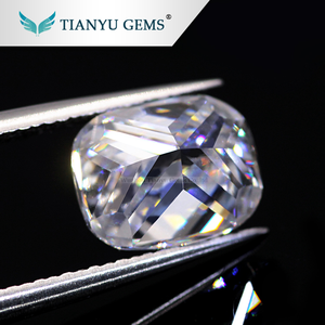 Vicino incolore bianco moissanite DEF <span class=keywords><strong>colore</strong></span> 8*10 lungo cuscino di moissanite allentati stones per monili che fanno - Product Image 3