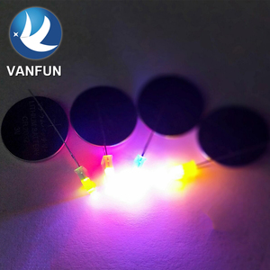 Vanfun 2*<span class=keywords><strong>5</strong></span>*7mm Rode Diffuse Vierkante <span class=keywords><strong>LED</strong></span> Diode RoHS-conform 6V met 5V Max. Omgekeerde Spanning 620-625nm Doorboormontage - Product Image 6