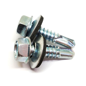Tornillos Autoperforantes 드릴 금속 육각 머리 날개 자체 드릴링 나사 세탁기 - Product Image 2