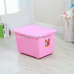 70 Litre Tubs Crate Containers Plastic Storage Box on Wheels