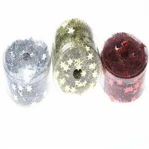 Hotest glitter christmas and party accessories tinsel garland for decoration