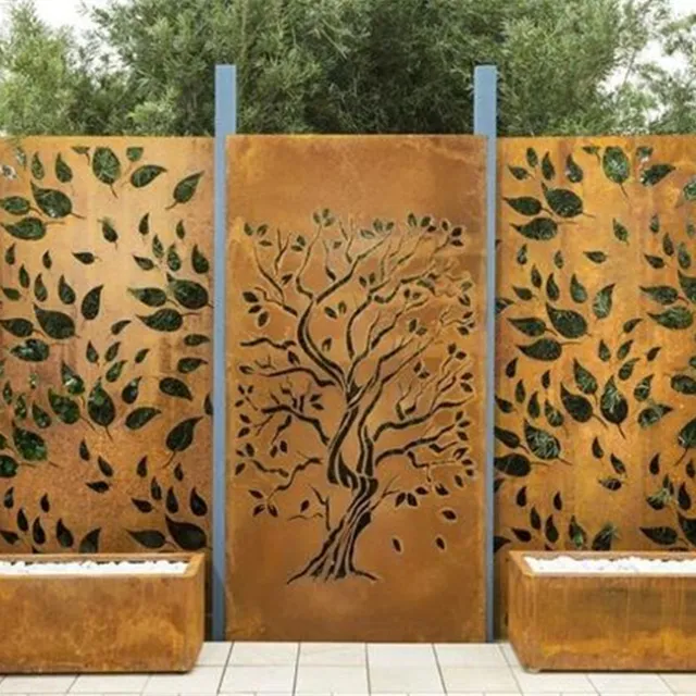 Garden Decorative Metal Screen Water Bubble Wall Panels