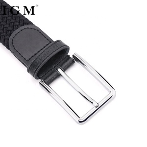 IgM người đàn ông đan PU bện da <span class=keywords><strong>Webbing</strong></span> sản xuất vành đai - Product Image 2