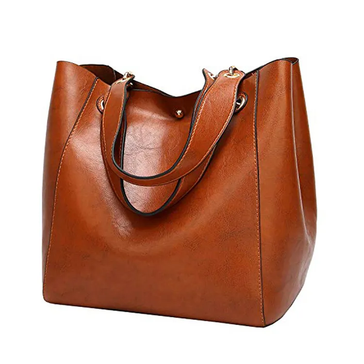 Women Bolsas Hobo bag Top Handle Designer Purse Bucket bag Soft leather Tote bag Leather Handbag Set
