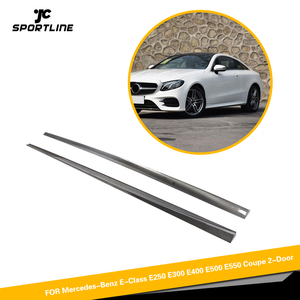 De fibra de carbono <span class=keywords><strong>E300</strong></span> deporte faldas laterales de extensión para <span class=keywords><strong>Mercedes</strong></span> <span class=keywords><strong>Benz</strong></span> C238 E200 E400 E500 2-puerta 17-18 - Product Image 2