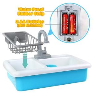 DWI Dowellin Pretend Play School Kitchen Sink Funny <strong>Washing</strong> <strong>Machine</strong> <strong>Toy</strong> With Running Water - Product Image 5