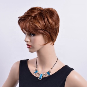 Il best-seller di sintesi dado-marrone breve sintesi parrucca di <span class=keywords><strong>capelli</strong></span> per le donne Europee e Americane - Product Image 1