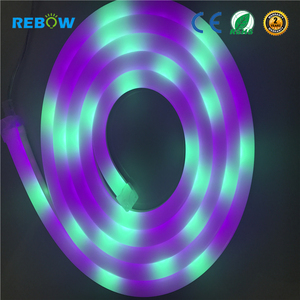 ซิลิคอน <span class=keywords><strong>Ip68</strong></span>กันน้ำฝันสีดิ้นแถบ24โวลต์60พิกเซล Ws2812 Ws2811 Dmx Rgb <span class=keywords><strong>Led</strong></span> นีออนดิ้น - Product Image 6