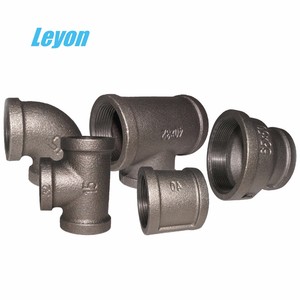 Leyon FM UL Tee negro accesorios de tubería de hierro maleable Plomería - Product Image 3