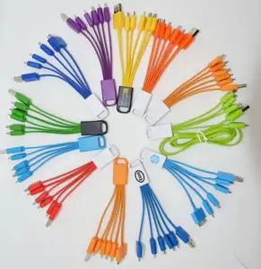 Free Sample Customized Drop Shipping 4 in 1 Multi USB Connector Charging Cable for Mobile