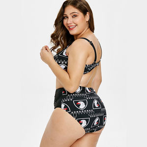 Nouvelle arrivée Maillot de bain deux pièces sexy pour femme grande taille avec culotte taille haute - Product Image 6