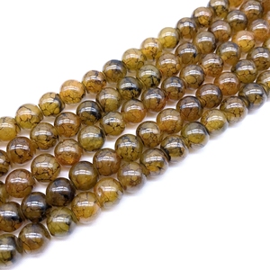 2023 nuovi arrivi <span class=keywords><strong>perline</strong></span> di vetro Crackle 6 mm 8 mm 10 mm 12 mm con rivestimento colorato <span class=keywords><strong>perline</strong></span> di vernice per collana da te - Product Image 5