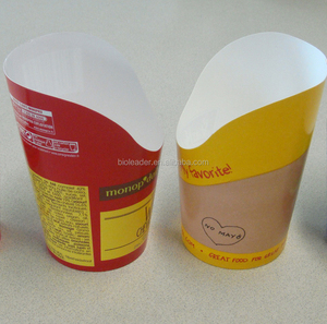 Molde desechable para freír patatas fritas, <span class=keywords><strong>taza</strong></span> <span class=keywords><strong>de</strong></span> papel - Product Image 1