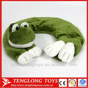 a base de hierbas de llenado para microondas de la rana de peluche en forma de u almohada para <span class=keywords><strong>el</strong></span> cuello - Product Image 1