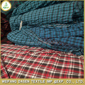 Tela de Algodón 100% para Camisas con Diseño de Cuadros Indios en Existencia - Product Image 2
