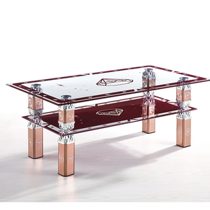 Chinese Designed Modern <strong>Round</strong> Wrought Iron Simple Modern <strong>Small</strong> Apartment Living Room Tempered <strong>Glass</strong> Coffee <strong>Table</strong> - Product Image 6