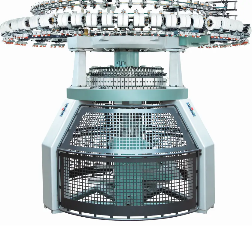Mesin Rajut Bulat Jersey Ganda Kecepatan Tinggi Mesin Rajut Bundar Rajutan Rajutan Rib Tekstil Mesin Mesin Rajut Kecepatan Tinggi