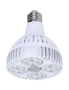 Lâmpada led de inundação par30, curta, 10w, 75 w, equivalente a 850 lúmens, impermeável, e26, 3000k, branco quente, super brilhante par30