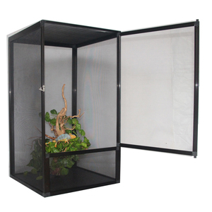 Terrarium Black Color M Size Hot Selling Cheap Price Reptile And Pet Cage Terrarium For Lizard
