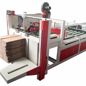 Dongguang yarı otomatik katlayıcı yapıştırıcı makine/kutu yapıştırma makinesi