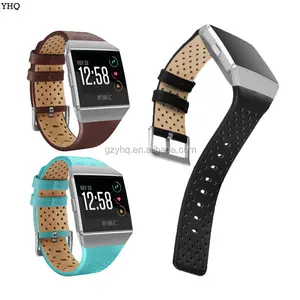 for Fitbit Ionic Bands Accessories, Leather Wristband Replacement Strap for Fitbit watch