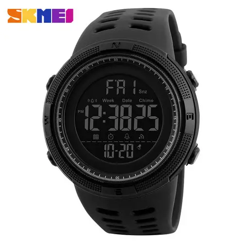 Часы в наручных часах Skmei 1251 мужские цифровые наручные часы Лидер продаж модные светодиодные цифровые часы с цифровым дисплеем силиконовые PU ремешок Мужские спортивные часы
