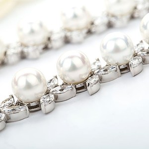 Teemi gros nouvelle conception de haute qualité 2015 femmes élégantes Sea Shell Perle luxe de mariée mariage Bijoux Colliers Cho - Product Image 5