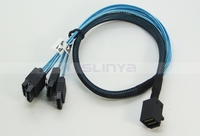 Cable de alta velocidad HD Mini SAS SFF- 8643 a 4 * SATA, 7 pines