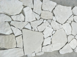Rivestimento Murale in Pietra Arenaria Bianca Naturale per Esterni, a Spacco Irregolare, per Pavimentazioni e Rivestimenti Murali in Pietra Organica - Product Image 2