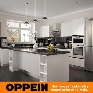 Blanco Laca Del Gabinete de Cocina Muebles del Paquete Plano para <span class=keywords><strong>el</strong></span> Proyecto de Australia - Product Image 1