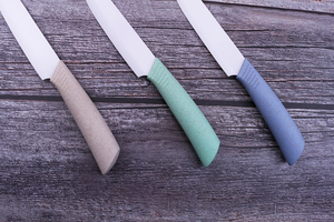 Cuchillo de cerámica de estilo nórdico para chef, paja de trigo ecológica, nuevo diseño - Product Image 2