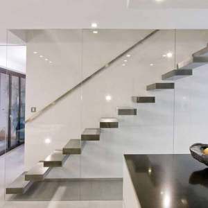 วิลล่าคอนเทนเนอร์บ้านโมเดิร์นที่<span class=keywords><strong>มอง</strong></span>ไม่เห็น stringer เปิด riser บันไดลอย/โมเดิร์นบันได - Product Image 3