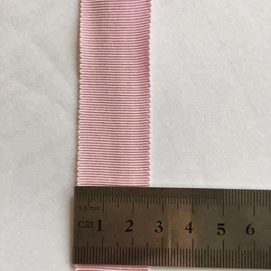 Imalatı toptan 1 inç pembe renk Yumuşak Grogren Rayon Pamuk Viskon Şerit Şapka ve giysi ve hediye paketleri - Product Image 3