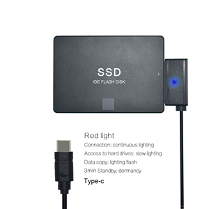 Тип USB C SATA 7 + 15 22Pin Кабель-адаптер для <span class=keywords><strong>3</strong></span>,5 2,5 дюймов HDD жесткий диск - Product Image 6