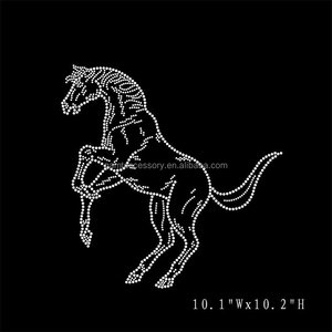 Motivo de caballo occidental hotfix, Diamante de imitación, Diseño de transferencia - Product Image 3
