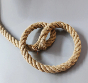 Iluminación de tienda de ropa lámpara colgante de <span class=keywords><strong>cuerda</strong></span> de cáñamo hecha a mano Vintage - Product Image 6