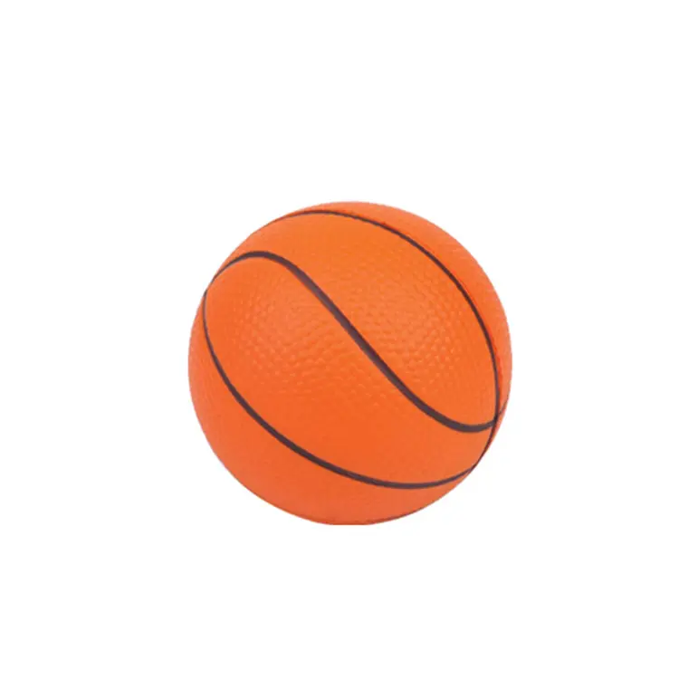 63mm Diameter Round Basketball Custom Pu Foam Material basketball stress ball For Sale