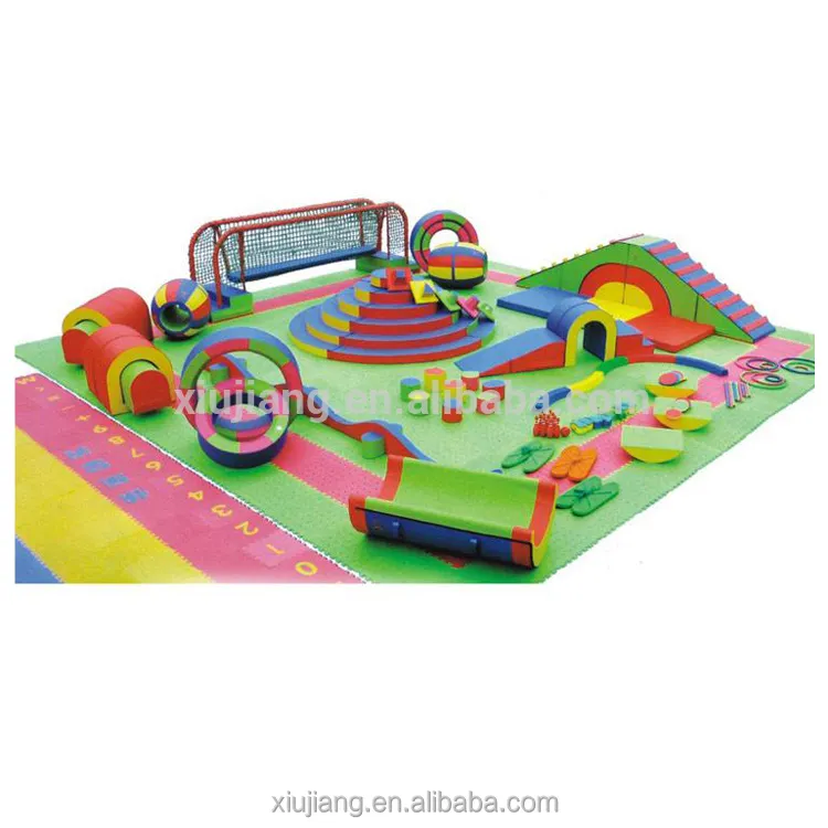 Terrain de jeux intérieure doux pour enfants, de coloré, 35 couleurs, pour tout-petits