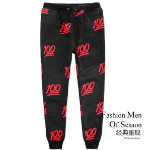 Pantalones de Chándal Basculador Emoji Deporte 3D imprimir loose Pantalones de dibujos animados, moda gimnasio correr deporte - Product Image 4