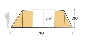 <span class=keywords><strong>Tente</strong></span> promotionnelle de <span class=keywords><strong>tunnel</strong></span> de <span class=keywords><strong>tente</strong></span> de secours en cas de catastrophe de prix bon marché de belvédère de dernière conception d'usine de source - Product Image 4