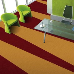 100% Polypropylene vuông Thảm gạch với cọc vòng lặp sọc mô hình thiết kế hiện đại thân thiện với môi cho home & Golf trang trí sàn - Product Image 5