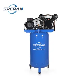 Double cylinder piston industrial vertical air compressor